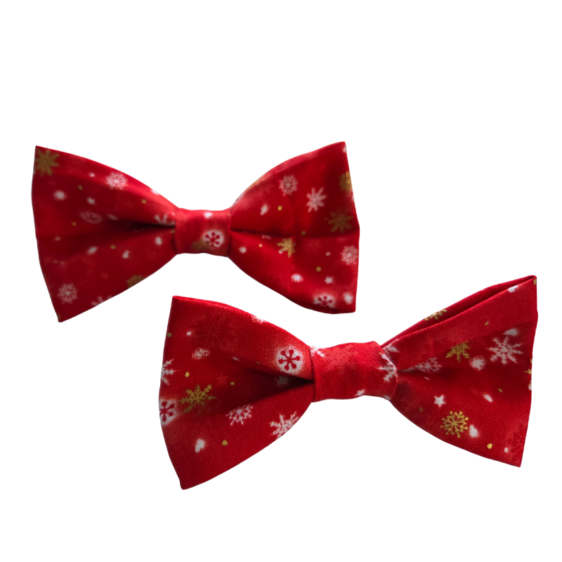 Nœud Papillon " Flocon éternel" en tissu coton – Image 2