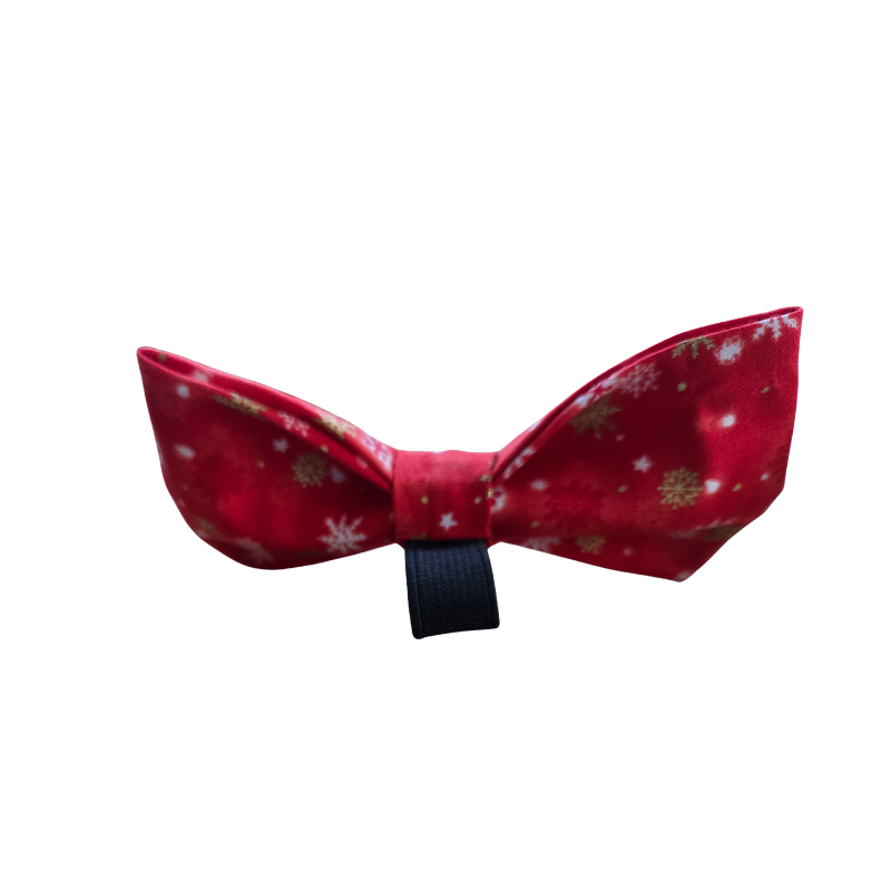 Nœud Papillon " Flocon éternel" en tissu coton – Image 3